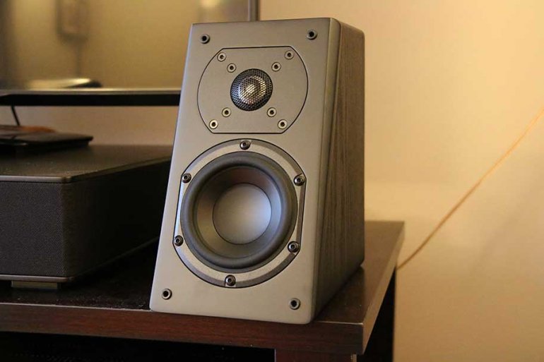 The excellent SVS Prime Elevation angled height speaker | The Master Switch